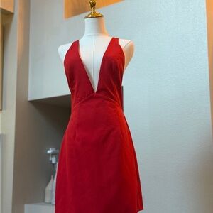 COPY - NBD Vibrant Red Backless Dress